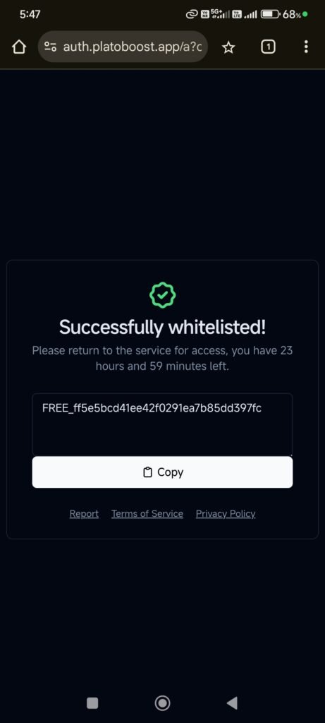 Delta Executor Key Generate Step 3