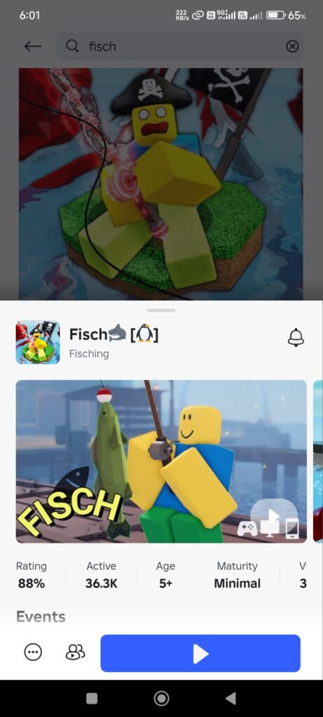 Roblox Fisch Game Screenshot