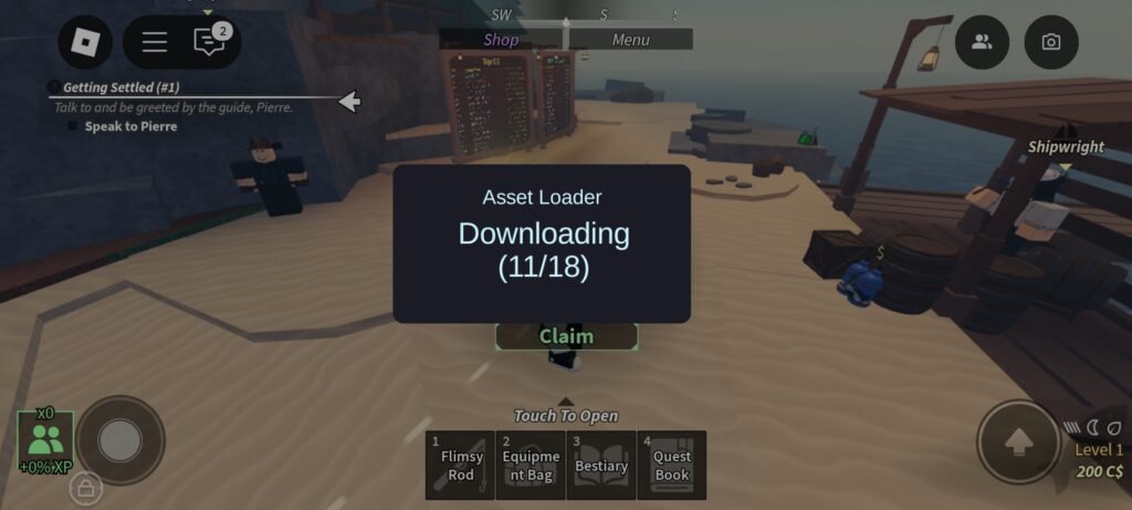 Delta Executor Assets Loading Screenshot