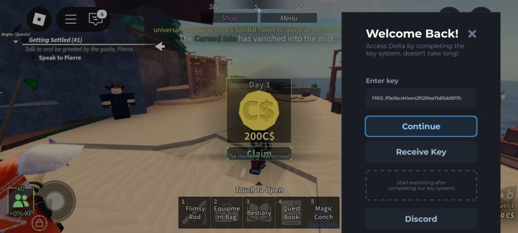 Delta Executor Key Insert Screenshot